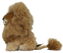 Load image into Gallery viewer, 100% Alpaca Fur Stuffed Lion X-Small