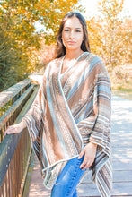 Load image into Gallery viewer, Sedona Striped Ruana