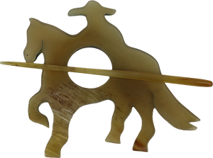 Dancing Horse Longhorn Pin