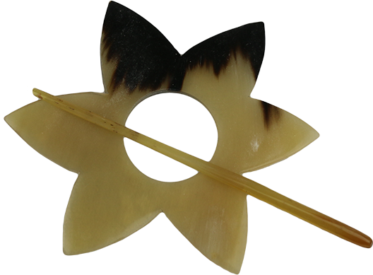 Flower Longhorn Pin