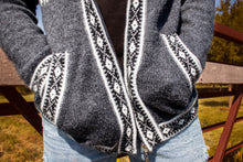 Load image into Gallery viewer, Fullzip Knitted Alpaca Hoodie