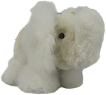 Load image into Gallery viewer, 100% Alpaca Fur Stuffed Elephant