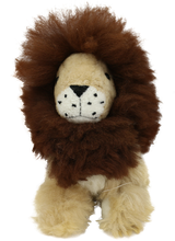 Load image into Gallery viewer, 100% Alpaca Fur Stuffed Lion Medium