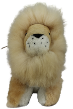 Load image into Gallery viewer, 100% Alpaca Fur Stuffed Lion Large