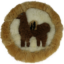 Load image into Gallery viewer, Stylish Llama Rug 18" Diameter