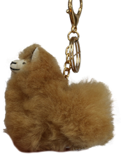 Load image into Gallery viewer, Menila Fluffy Alpaca Keychain