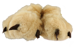 Bear Paw Alpaca Fur Slippers