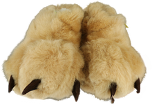 Load image into Gallery viewer, Bear Paw Alpaca Fur Slippers