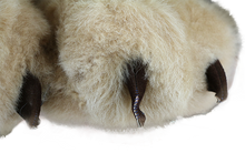 Load image into Gallery viewer, Bear Paw Alpaca Fur Slippers