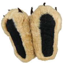 Load image into Gallery viewer, Bear Paw Alpaca Fur Slippers