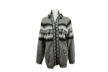 Load image into Gallery viewer, Fullzip Knitted Alpaca Hoodie