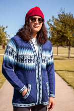 Load image into Gallery viewer, Fullzip Knitted Alpaca Hoodie
