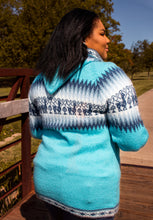 Load image into Gallery viewer, Fullzip Knitted Alpaca Hoodie