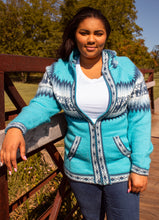 Load image into Gallery viewer, Fullzip Knitted Alpaca Hoodie