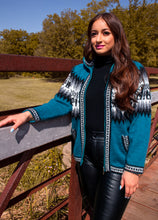 Load image into Gallery viewer, Fullzip Knitted Alpaca Hoodie