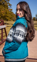 Load image into Gallery viewer, Fullzip Knitted Alpaca Hoodie