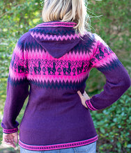 Load image into Gallery viewer, Fullzip Knitted Alpaca Hoodie