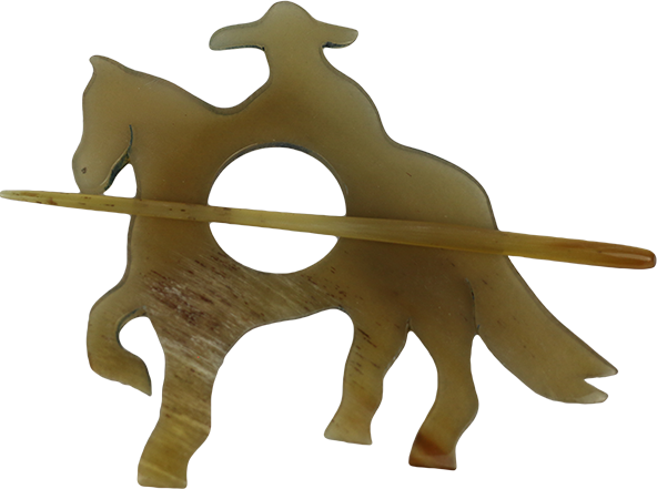Dancing Horse Longhorn Pin
