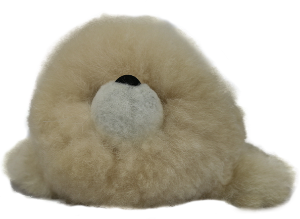 100% Alpaca Fur Sea Lion Stuffed Toy