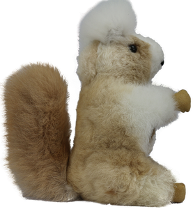 100% Alpaca Fur Rocky The Squirrel Stuffed Toy