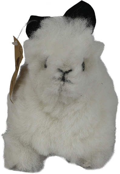 100% Rodger Alpaca Fur Stuffed Bunny