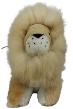 Load image into Gallery viewer, 100% Alpaca Fur Stuffed Lion Large
