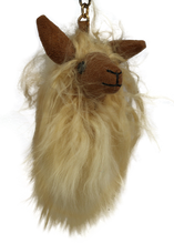 Load image into Gallery viewer, It Silky Llama Fur Keychain
