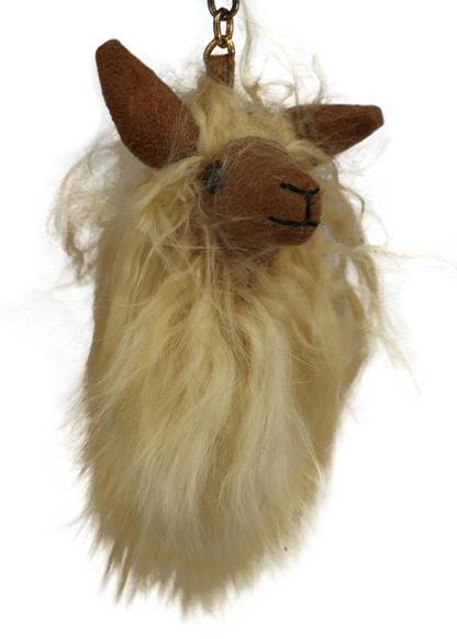 It Silky Llama Fur Keychain