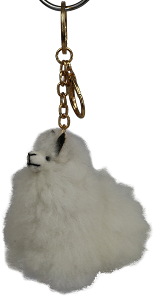 Menila Fluffy Alpaca Keychain