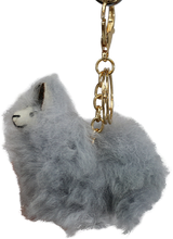 Load image into Gallery viewer, Menila Fluffy Alpaca Keychain
