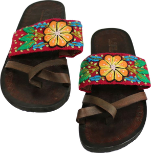 Hand Embroidered Peruvian Sandals