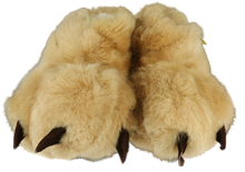Load image into Gallery viewer, Bear Paw Alpaca Fur Slippers
