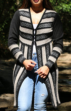 Load image into Gallery viewer, Chelsea Striped Alpaca Cardigan
