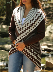 Liliana Geometric Alpaca Sweater