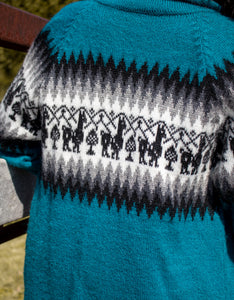 Fullzip Knitted Alpaca Hoodie