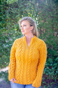 Vivian Cable Knit Alpaca Sweater