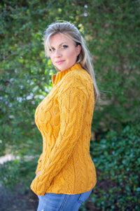 Vivian Cable Knit Alpaca Sweater